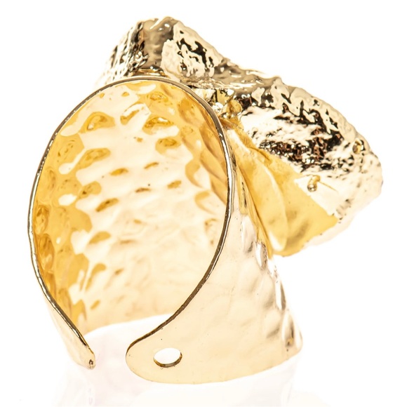 NWT Aria Lattner Raw Geode Cigar Ring - Picture 5 of 5